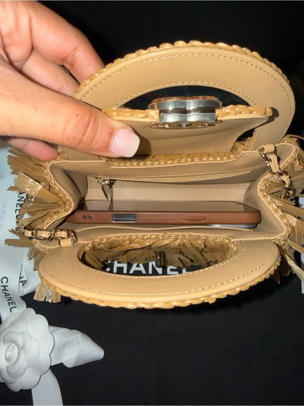 Chanel Raffia MINI shopper bag 2026 NWT